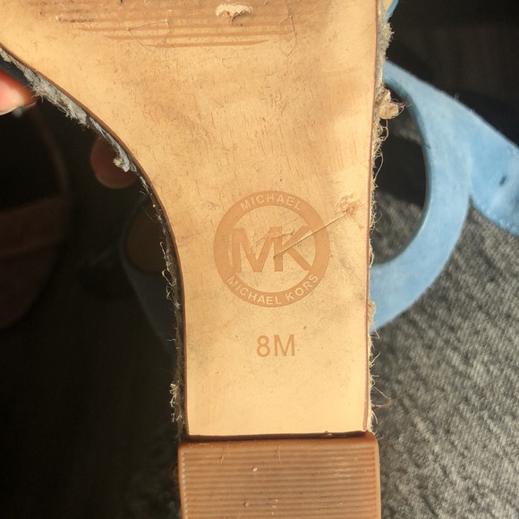Michael kors blue suede wedge - Picture 3 of 6